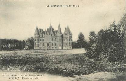 CPA FRANCE 35 "Château des Aubiers en Hillion à M le Vicomte Ch. de la Noüe"