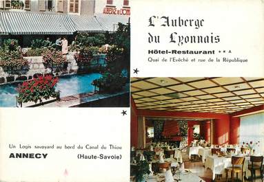 / CPSM FRANCE 74 "Annecy, l'auberge du Lyonnais"