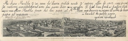 CPA PANORAMIQUE FRANCE 86 "Poitiers, vue générale sur la vallée du Clain"