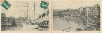 CPA LIVRET FRANCE 83 "Toulon, vue générale des quais"