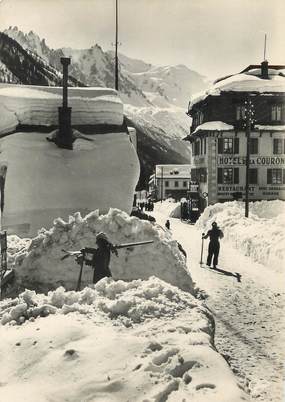 / CPSM FRANCE 74 "Argentières, vue vers le Mont Blanc"