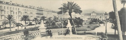 CPA PANORAMIQUE FRANCE 06 "Nice, le casino et les jardins, avenue Masséna"