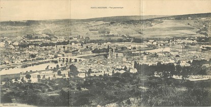 CPA PANORAMIQUE FRANCE 54 "Pont à Mousson, vue panoramique"