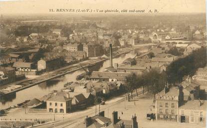 CPA FRANCE 35 "Rennes, vue générale"