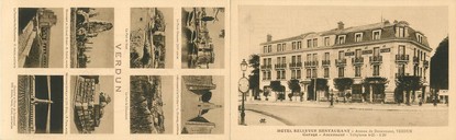 CPA LIVRET FRANCE 55 "Verdun, hôtel Bellevue et le circuit des forts"