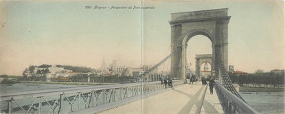 CPA PANORAMIQUE FRANCE 84 "Avignon, perspective du pont suspendu"