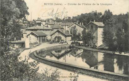 CPA FRANCE 38 "Rives, entrée de l'usine de la Liampre "
