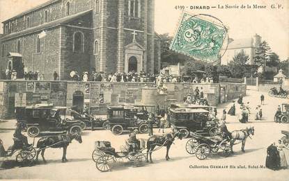 CPA FRANCE 35 "Dinard,  la sortie de la Messe"