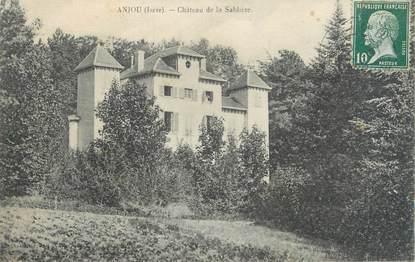 CPA FRANCE 38 "Anjou, château de la Sablière"