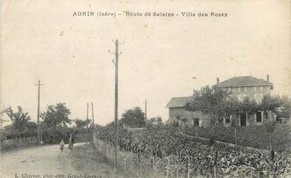 CPA FRANCE 38 "Agnin, villa des Roses"