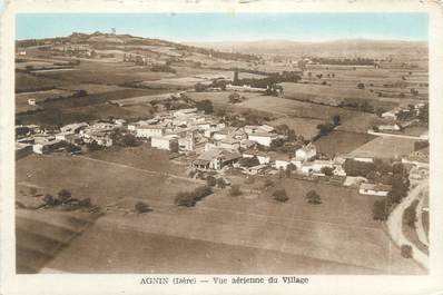 CPA FRANCE 38 "Agnin, vue aérienne du village"
