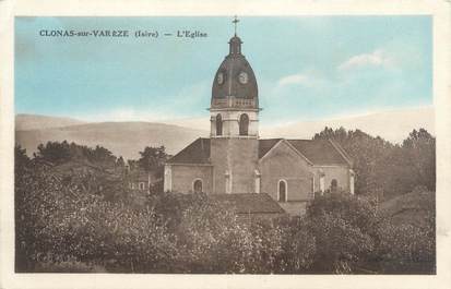 CPA FRANCE 38 "Clonas sur Varèze, l'église"