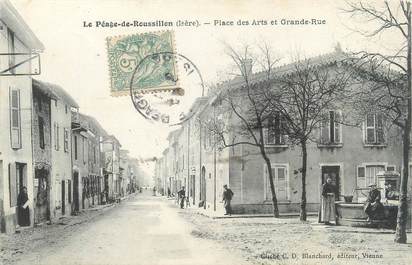 CPA FRANCE 38 "Le Péage du Roussillon, place des arts et grande rue"