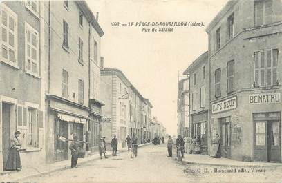 CPA FRANCE 38 "Le Péage du Roussillon, rue de Salaise"