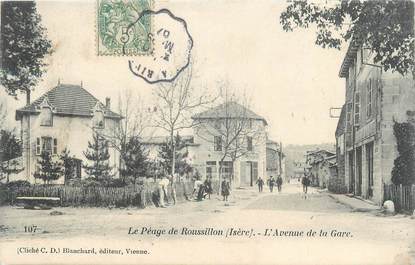 CPA FRANCE 38 "Le Péage du Roussillon, avenue de la gare"