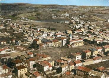 CPSM FRANCE 38 "Le Péage du Roussillon, vue générale aérienne"