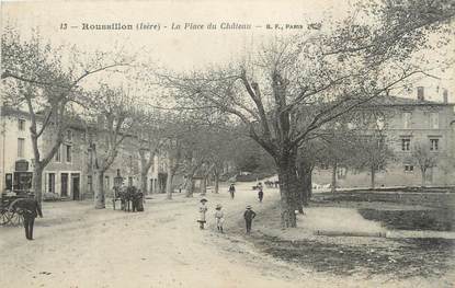 CPA FRANCE 38 "Roussillon, la place du château"