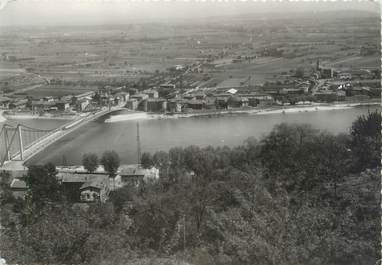 CPSM FRANCE 38 "Sablons, le pont sur le Rhône et le village"