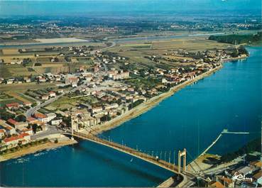 CPSM FRANCE 38 "Sablons, le pont sur le Rhône entre Serrières et Sablons"