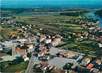 CPSM FRANCE 38 "Sablons, vue générale aérienne, l'église, le canal et le Rhône"