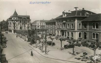 / CPSM FRANCE 74 "Annemasse, place de l'hôtel de ville "