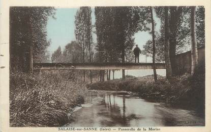 CPA FRANCE 38 "Salaise sur Sanne, passerelle de la Morise"