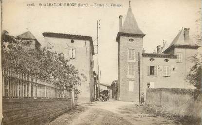 CPA FRANCE 38 "Saint Alban du Rhône, entrée du village"