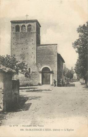 CPA FRANCE 38 "Saint Maurice l'Exil, l'église"