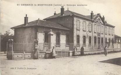 CPA FRANCE 42 "Saint Germain la Montagne, groupe scolaire"