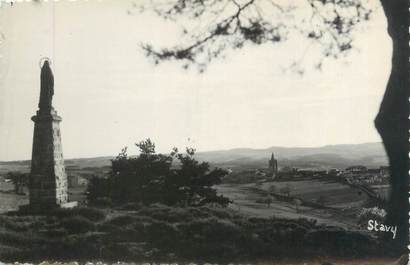 CPSM FRANCE 42 "Périgneux, la Madone, vue générale et montagne du Haut Forez"