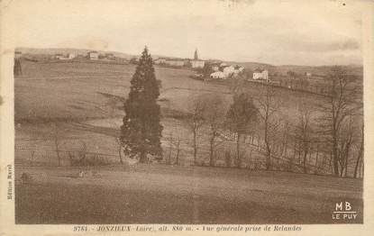 CPA FRANCE 42 "Jonzieux, vue générale prise de Relandes"