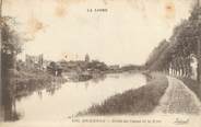42 Loire CPA FRANCE 42 "Briennon, rives du canal et le port"