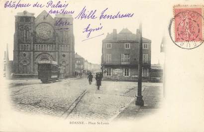 CPA FRANCE 42 "Roanne, place Saint Louis"