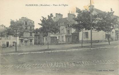 CPA FRANCE 56 "Ploermel, place de l'église"