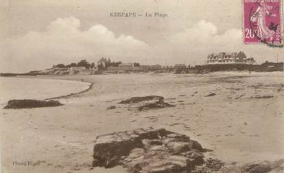 CPA FRANCE 56 "Kerpape, la plage"