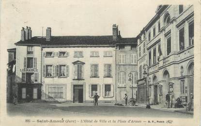 CPA FRANCE 39 "Saint Amour, l'hôtel de ville et la place d'Armes"