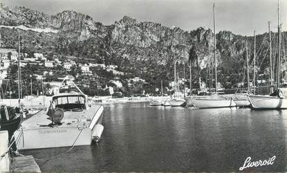 CPSM FRANCE 06 "Beaulieu sur Mer" / CARTE PUBLICITAIRE / BATEAU