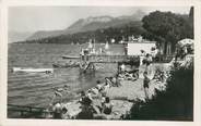 74 Haute Savoie / CPSM FRANCE 74 "Amphion les Bains, la plage et la dent d'Oche"