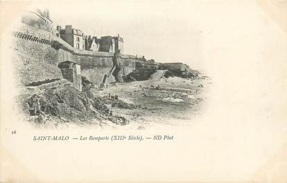 CPA FRANCE 35 "Saint Malo, les remparts"