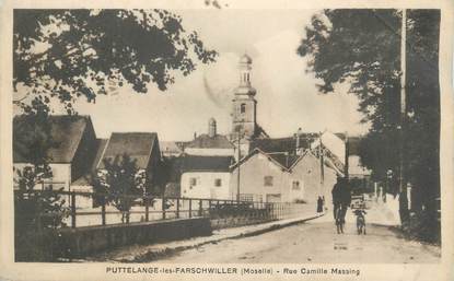 CPAFRANCE 57 "Puttelange les Farschwiller, rue Camille Massing"