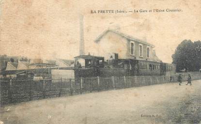 CPA FRANCE 38 "La Frette, la gare et l'usine Couturier"