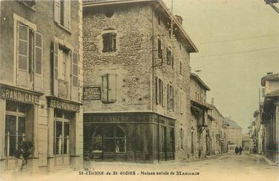 CPA FRANCE 38 "Saint Etienne de Saint Geoirs, maison natale de Mandrin"