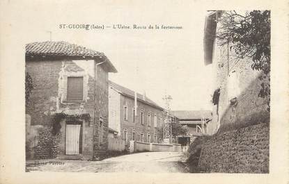 CPA FRANCE 38 "Saint Geoire en Valdaine, l'usine, route de la forteresse"