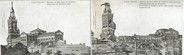 80 Somme CPA PANORAMIQUE FRANCE 80 "Albert, basilique Notre Dame de Brebières"