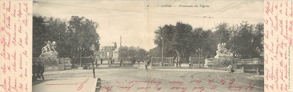 CPA PANORAMIQUE FRANCE 34 "Montpellier, promenade du Peyrou"