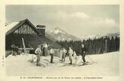 38 Isere CPA FRANCE 38 "Chartreuse, skieurs au col de porte" / SKI