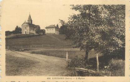 CPA FRANCE 38 "Lieudieu, l'église"