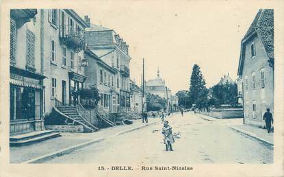 CPA FRANCE 90 "Delle, rue Saint Nicolas"