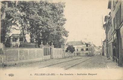 CPA FRANCE 95 "Villiers le Bel, rue Gambetta, institution Hacquart"