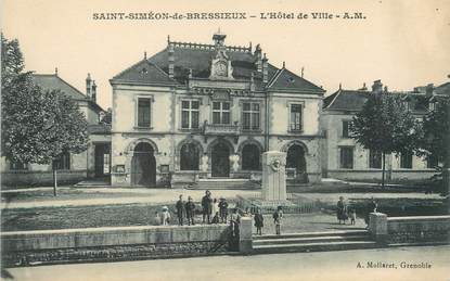 CPA FRANCE 38 "Saint Simeon de Bréssieux, l'hôtel de ville"